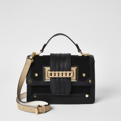 croc effect cross body bag