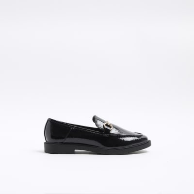 Black chain loafers | River Island