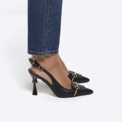 Black pumps hotsell river island