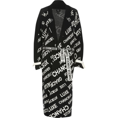 river island monogram cardigan