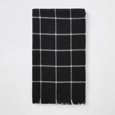 black check scarf