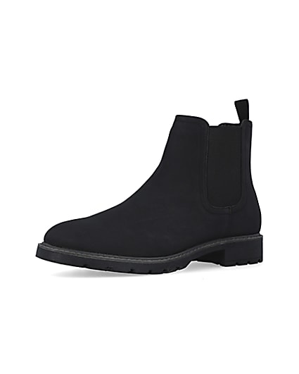 360 degree animation of product Black Chelsea boots frame-1