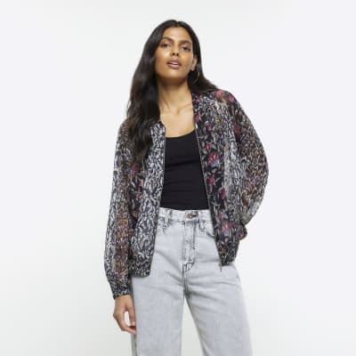 Chiffon jacket deals