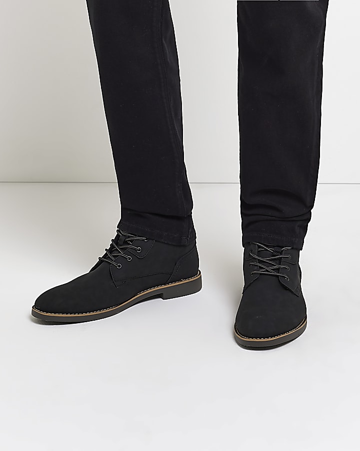 Black chukka boots