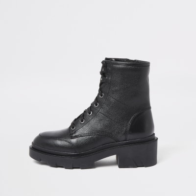 river island chunky biker boots