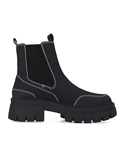 360 degree animation of product Black chunky boots frame-15
