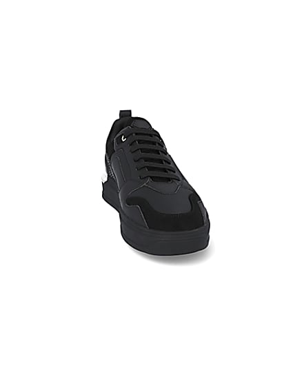 360 degree animation of product Black chunky sole runners frame-20