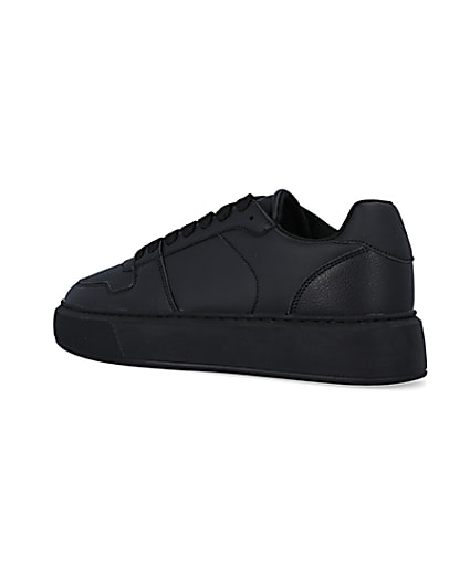 360 degree animation of product Black chunky trainers frame-5