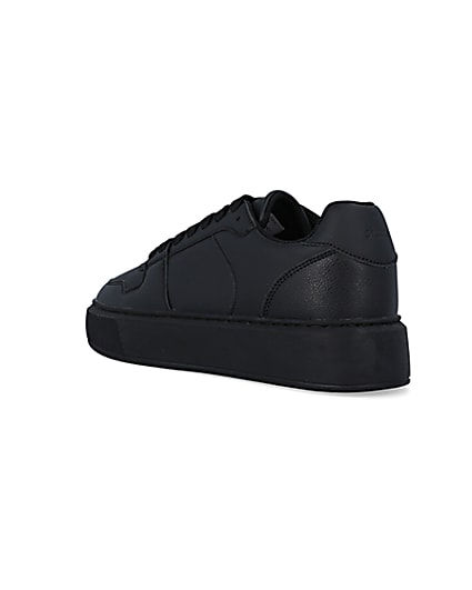 360 degree animation of product Black chunky trainers frame-6