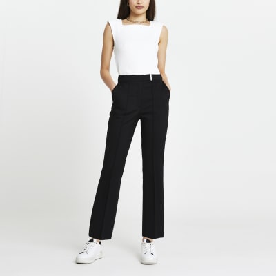 Black cigarette trousers