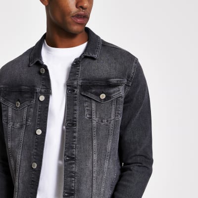 black denim jacket fit