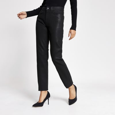 river island coated jeans