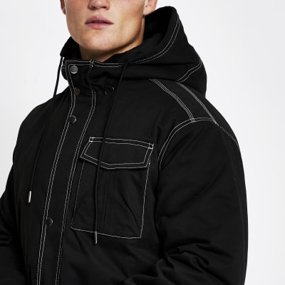 parka coat mens river island