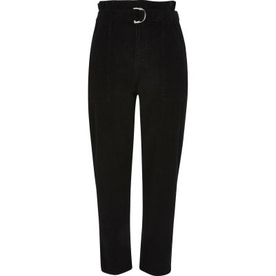 paper bag cord trousers