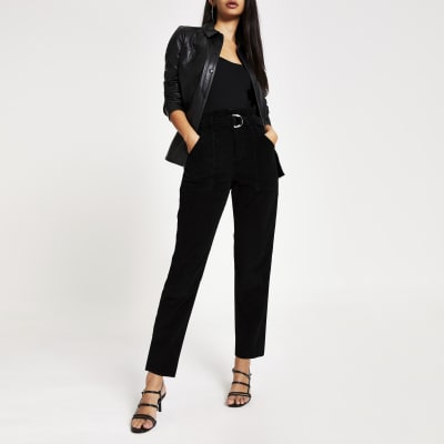 paper bag cord trousers