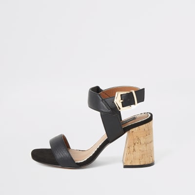 block heel wide sandals