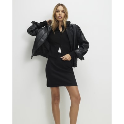 Black Cosy Mini Skirt