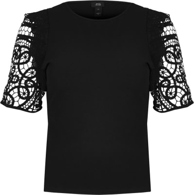 river island crochet top