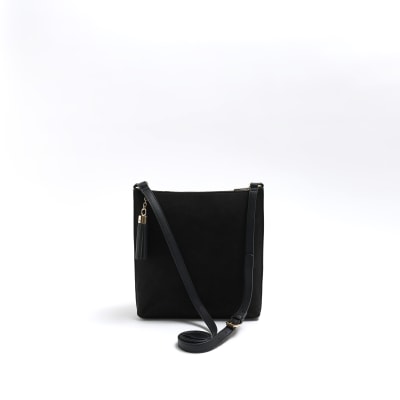Black Ri Fold Over Cross Body Bag from River Island on 21 Buttons