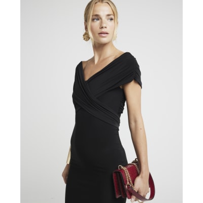 Cross front bodycon dress sales