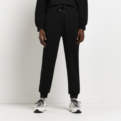 river island black joggers