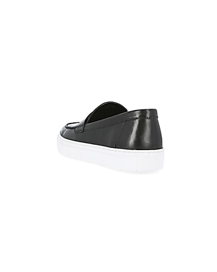 360 degree animation of product Black cupsole loafers frame-7