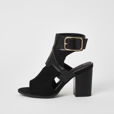 block heel shoe boots