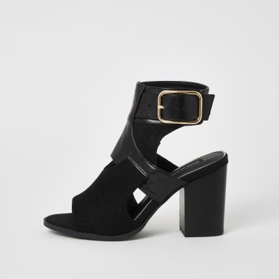 river island block heel shoes