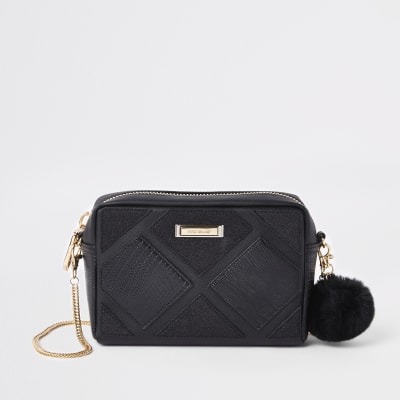 Black cutabout cross body bag
