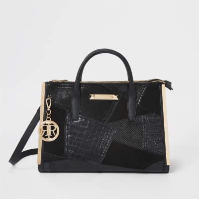 river island black handbags