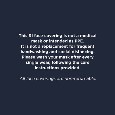 Black denim face covering