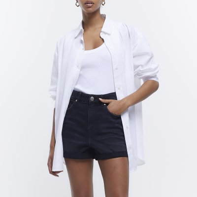 black denim shorts river island
