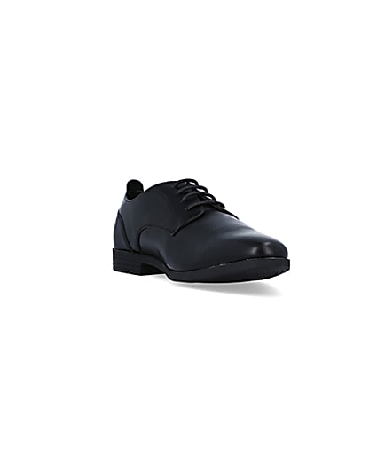 360 degree animation of product Black derby shoes frame-19