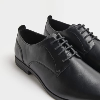 River island black sales shoes mens