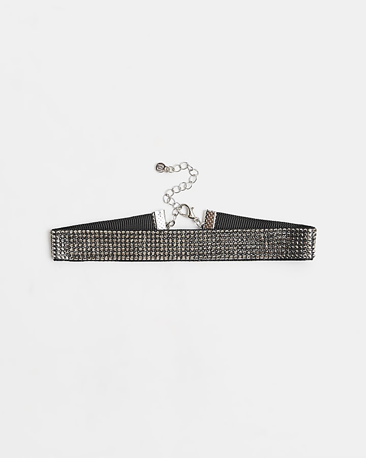 Black Diamante Choker necklace