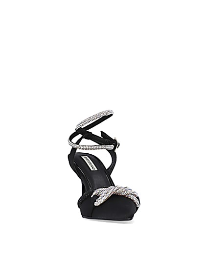 360 degree animation of product Black diamante heeled court shoes frame-20