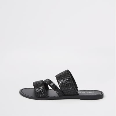 diamante sandals river island