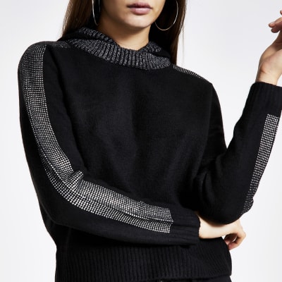 river island black sweatshirt