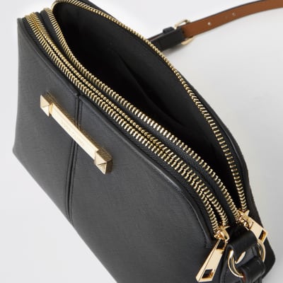 river island cross body bag black