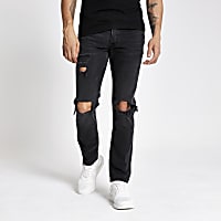 Black Dylan slim fit ripped jeans