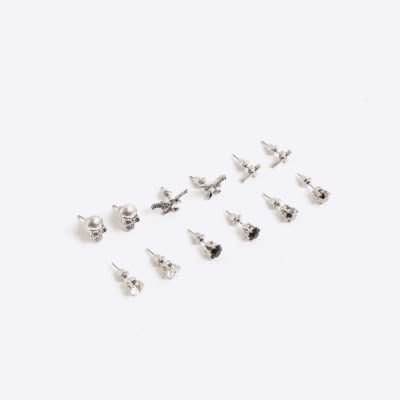 Black Eagle Motif Crystal Multipack Earrings