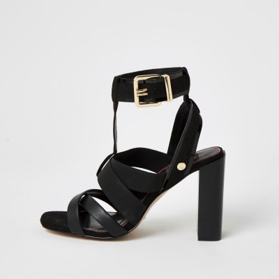 river island cross strap sandals