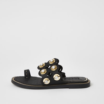 river island embellished sandals