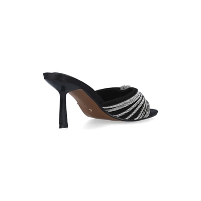 Womens black mule store shoes