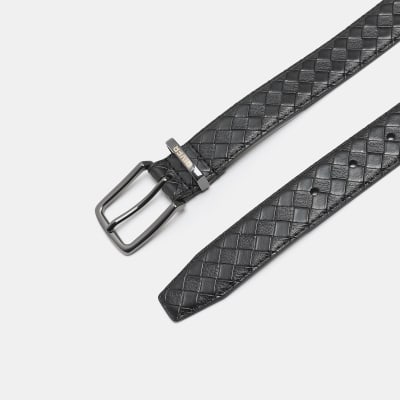 Black Embossed Belt