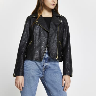 river island pu jacket