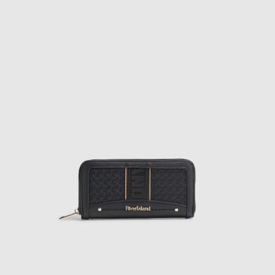 Embossed Monogram Webbing Purse