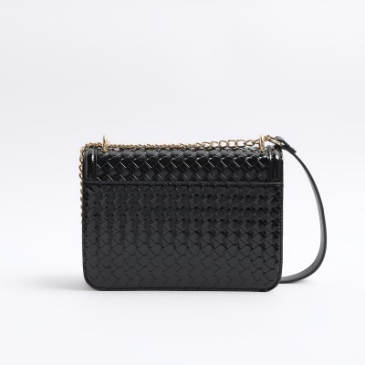 River island discount black satchel bag