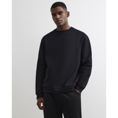 Black Essential Regular Fit Sweatshirt