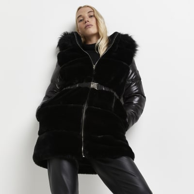 river island fur jacket